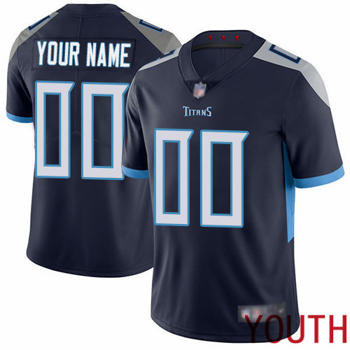 Limited Navy Blue Youth Home Jersey NFL Customized Football Tennessee Titans Vapor Untouchable